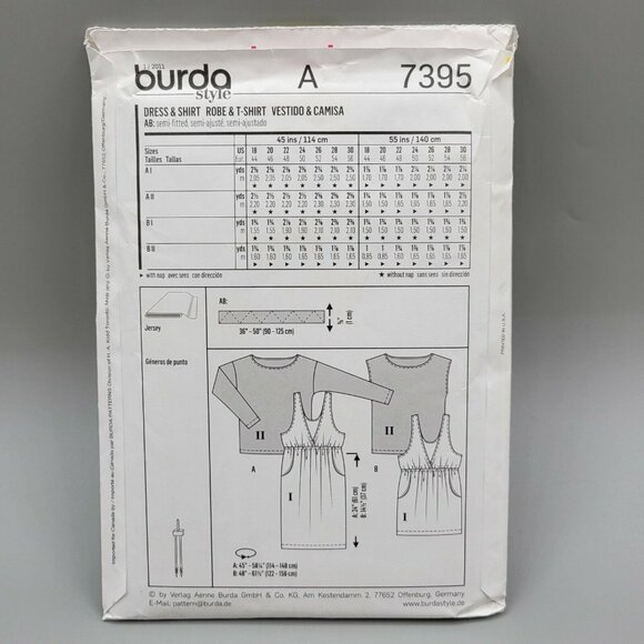 Burda Women's Sewing Patterns Multi-Size Options Mixed Lot of 3 Bundle Germany - Picture 5 of 8